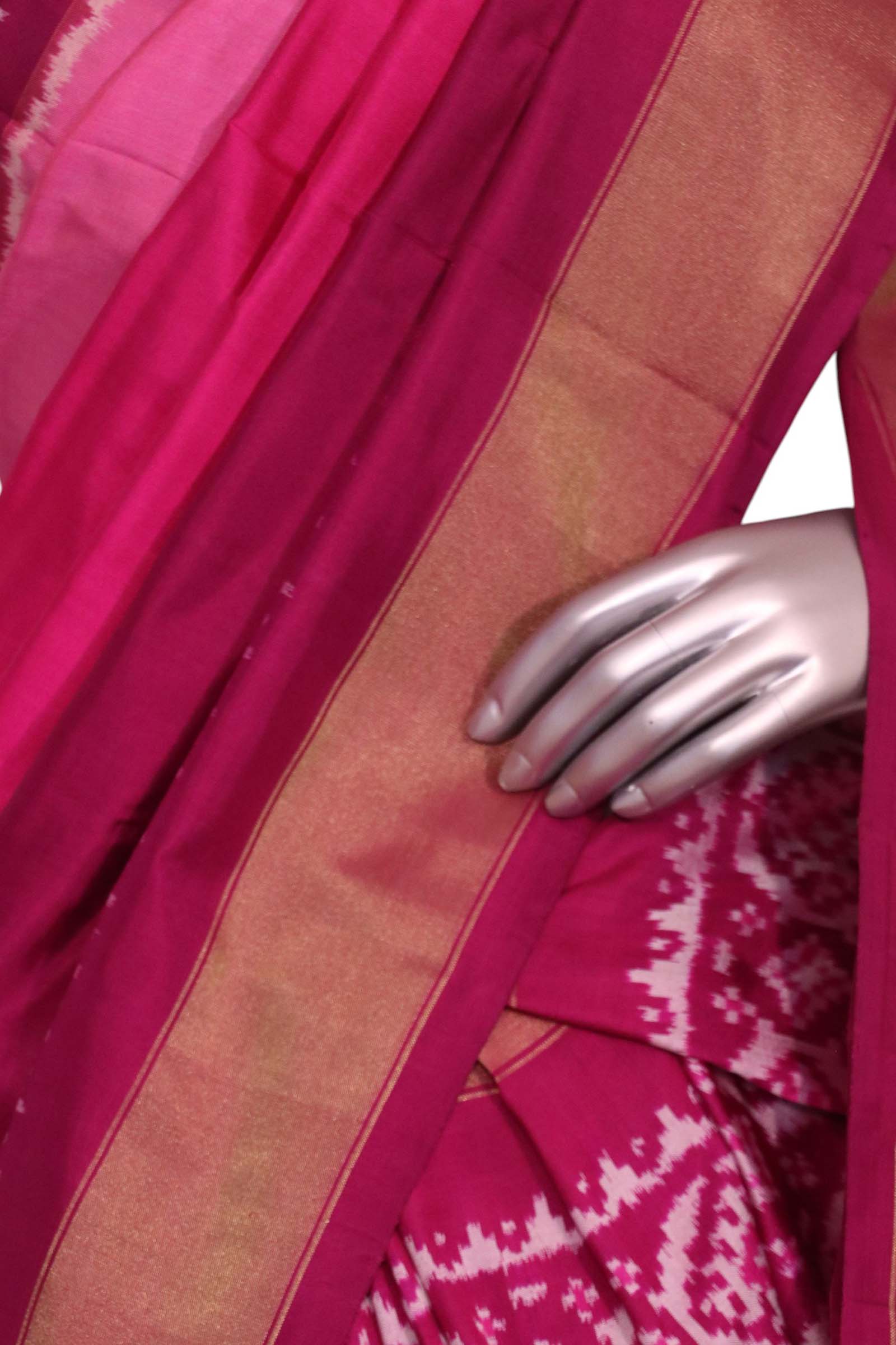 Pure Handloom Patola Ikat Silk Saree AL211717